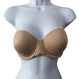 Spanx Pillow Cup Signature Padded Underwire Strapless Bra 36B